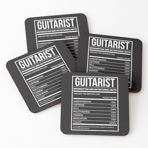 Item preview, Guitarist Funny Guitar Nutrition Label for Women Classic designed and sold by JosephdPurvis.