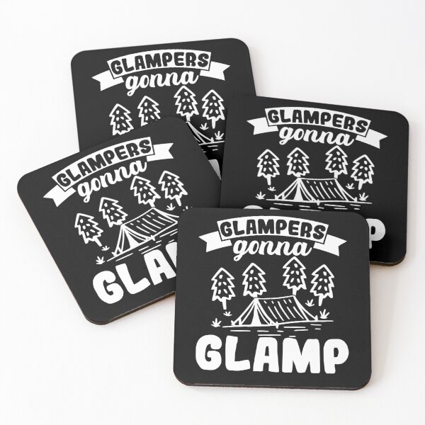 Item preview, Glampers with caravan and tent designed and sold by fatshirt.