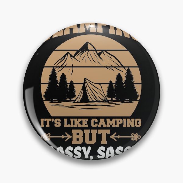 Item preview, Glamping with tent designed and sold by fatshirt.