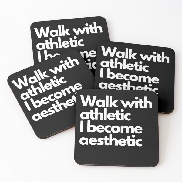 Item preview, Walk with athletic I become aesthetic designed and sold by Red-ElYoubi.