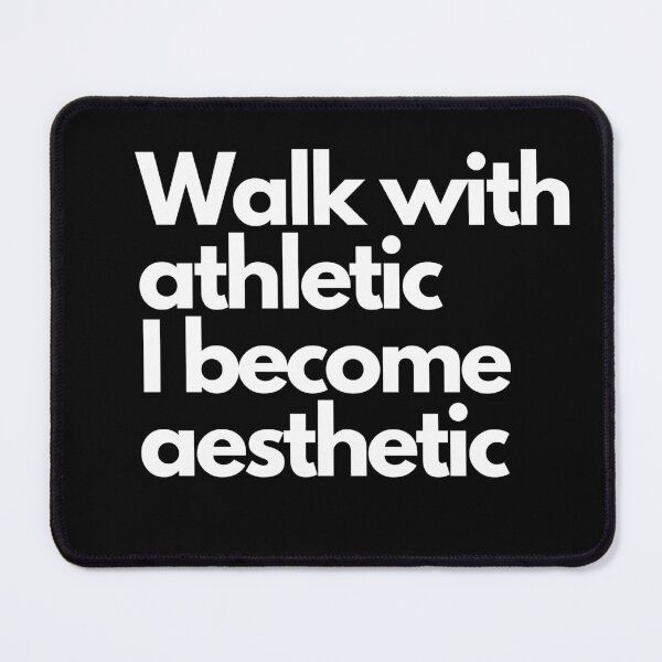 Item preview, Walk with athletic I become aesthetic designed and sold by Red-ElYoubi.