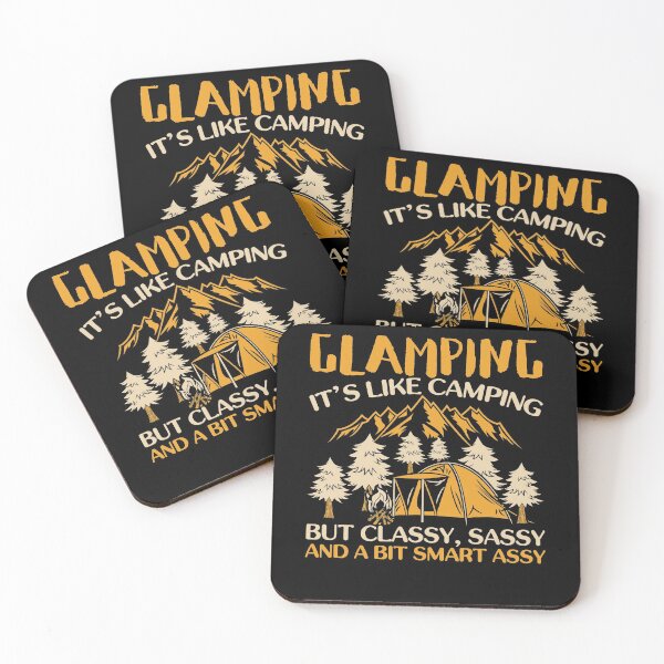 Item preview, Glamping with moutain and tent designed and sold by fatshirt.