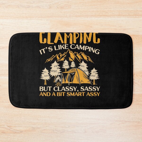 Item preview, Glamping with moutain and tent designed and sold by fatshirt.