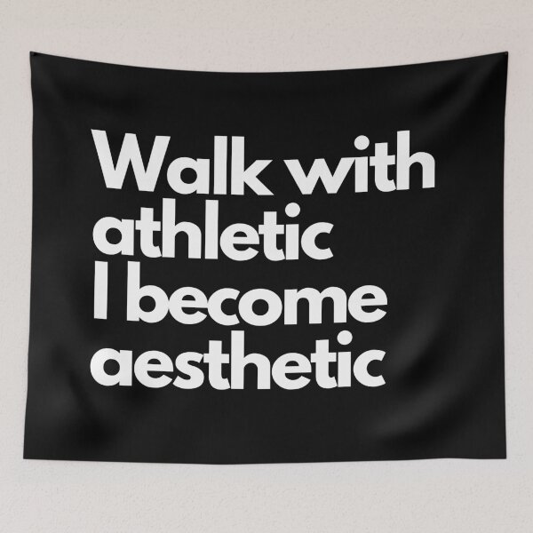 Item preview, Walk with athletic I become aesthetic designed and sold by Red-ElYoubi.