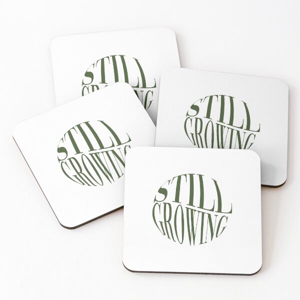 Item preview, still growing typography in forest green designed and sold by emscalligraphy.