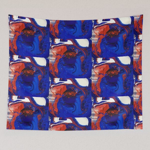 Item preview, Blue red abstract designed and sold by zchriswit.