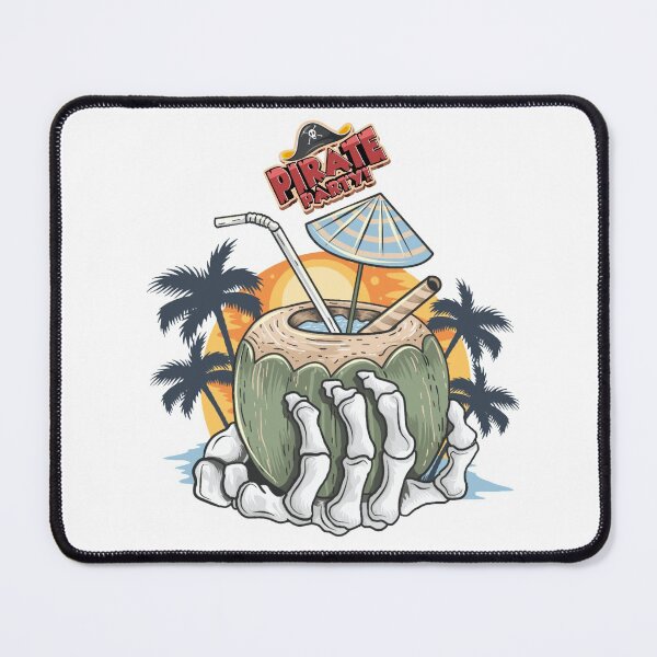 Item preview, Pirate Party Coconut With Skull Hand designed and sold by darknessjeff86.