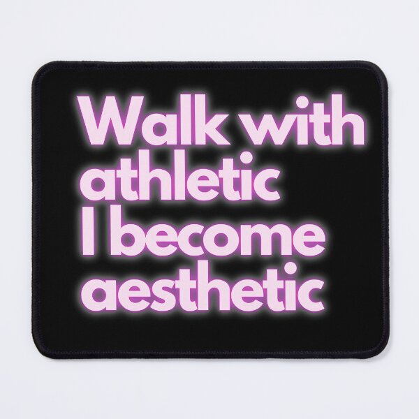 Item preview, Walk with athletic I become aesthetic designed and sold by Red-ElYoubi.