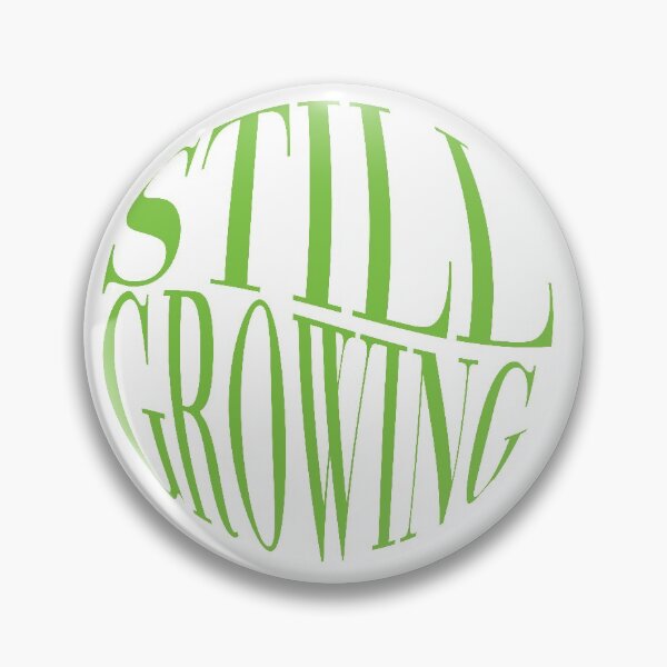 Item preview, still growing typography in fluro green designed and sold by emscalligraphy.