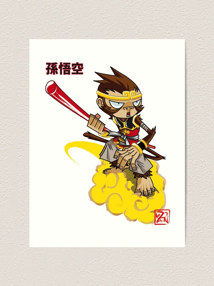 Sun Wukong Art Print By Dzoho Redbubble