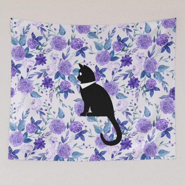 Item preview, Kawaii Adorable Cat with Beautiful Flower Pattern, Popoki 1011 designed and sold by VinBasis.