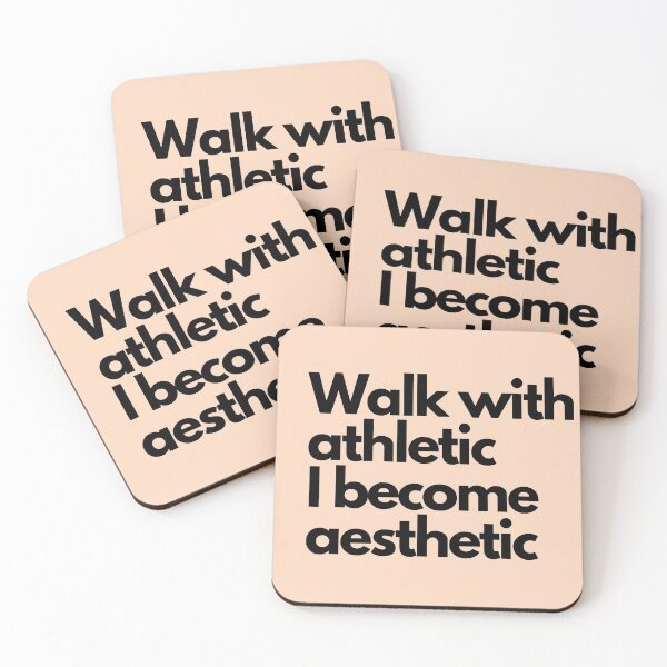 Item preview, Walk with athletic I become aesthetic designed and sold by Red-ElYoubi.