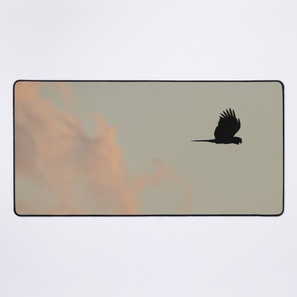 Flight of the Black Cockatoo Desk Mat