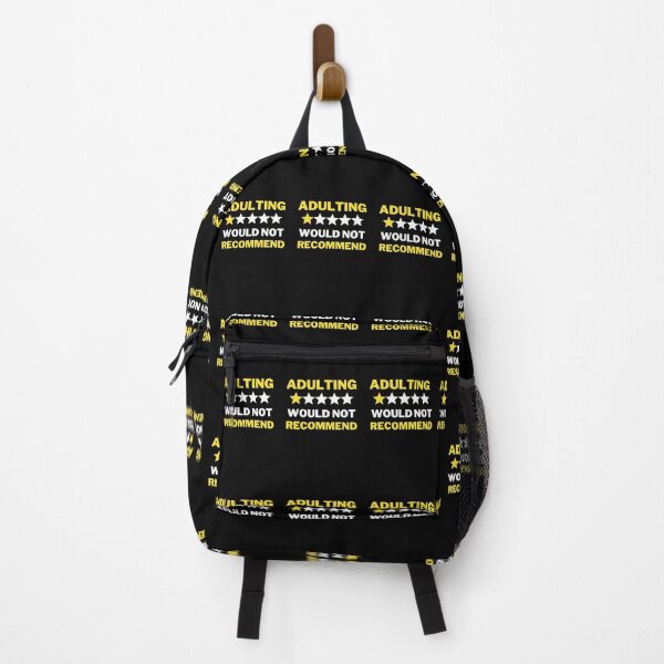 Item preview, Adulting Would Not Recommend - Funny designed and sold by ExploreTheStore.