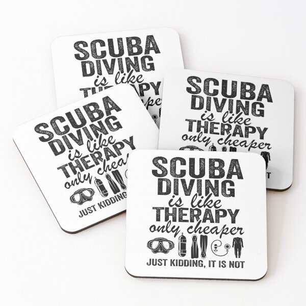 Item preview, Scuba Diving Therapy Quote Funny Scuba Divers Gift designed and sold by Stronzi.