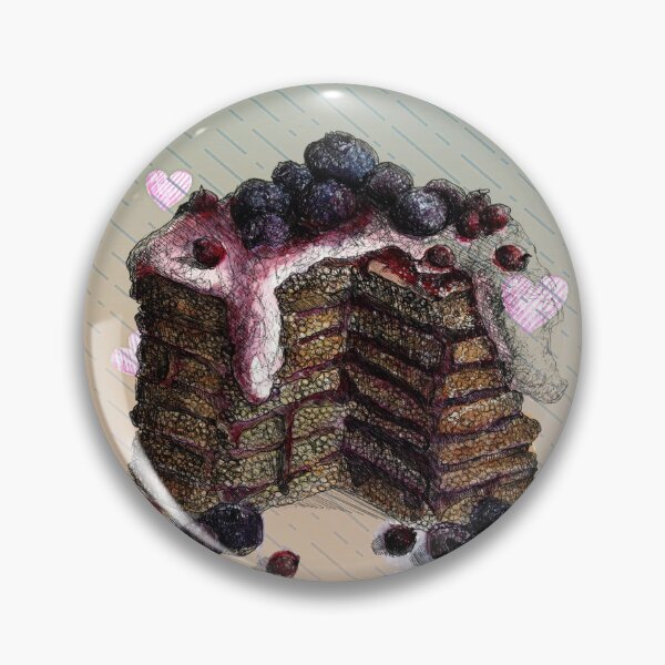 Item preview, Vintage Retro Pop Art Black Forest Cake with Hearts designed and sold by TheKingdomAttic.