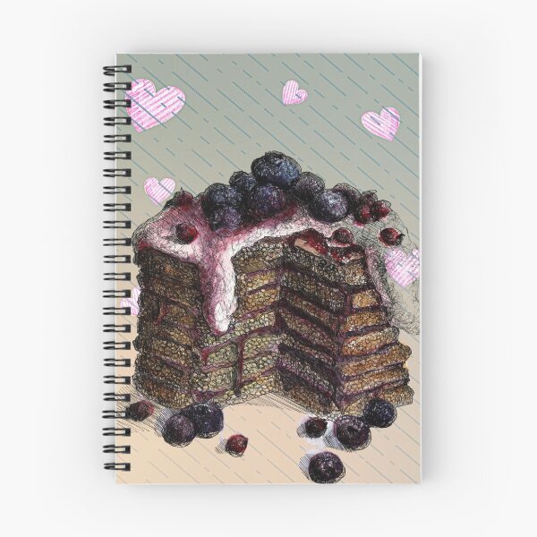 Item preview, Vintage Retro Pop Art Black Forest Cake with Hearts designed and sold by TheKingdomAttic.