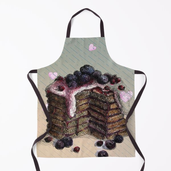 Item preview, Vintage Retro Pop Art Black Forest Cake with Hearts designed and sold by TheKingdomAttic.