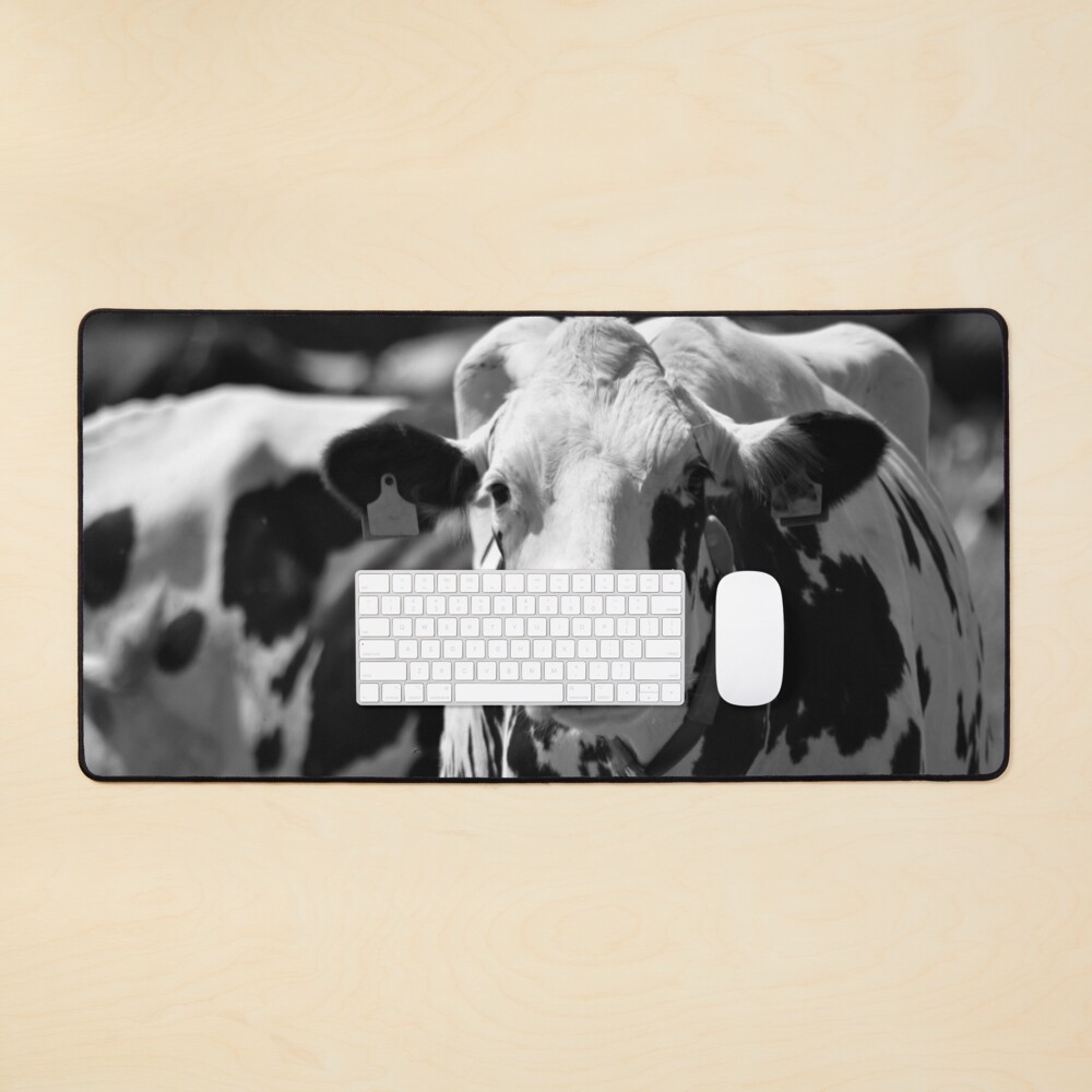 Portrait of a cow Mouse Pad