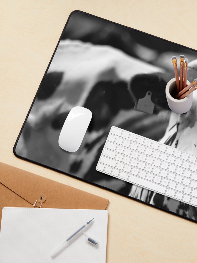 Alternate view of Portrait of a cow Mouse Pad