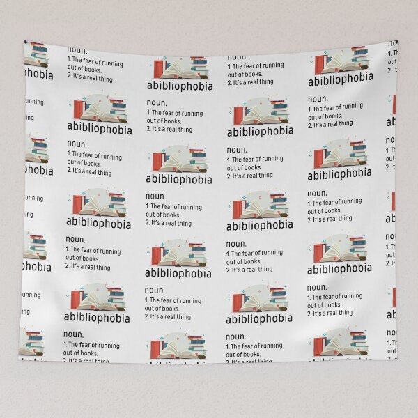 Item preview, Abibliophobia-Funny Reading Bookworm Reader Gift SK designed and sold by andregiftshopzz.