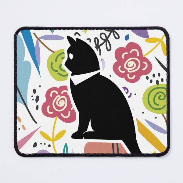 Item preview, Kawaii Adorable Cat with Beautiful Flower Pattern, Popoki 1008 designed and sold by VinBasis.