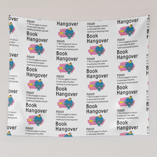 Item preview, Book Hangover-Book Lovers,Bookworms,Readers Gift SK designed and sold by andregiftshopzz.