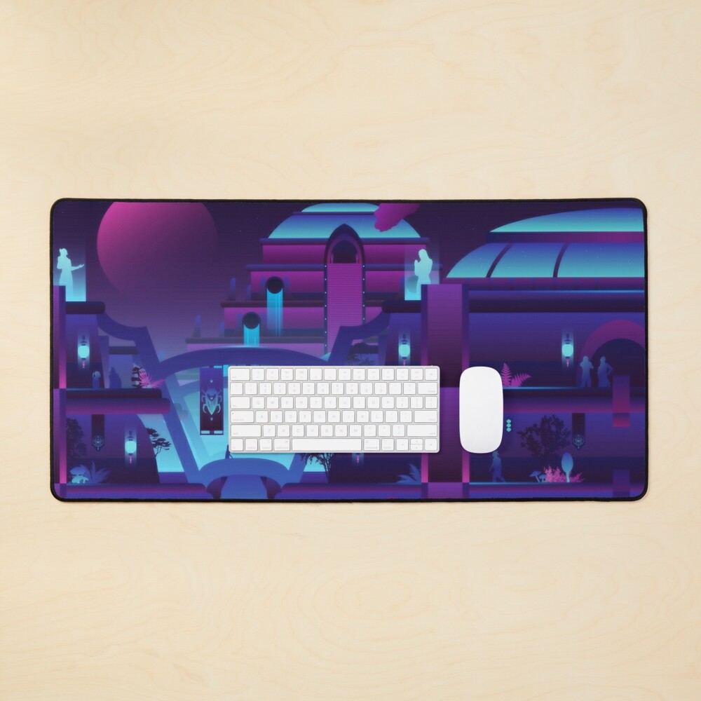 Synthwave Vivec City Mouse Pad
