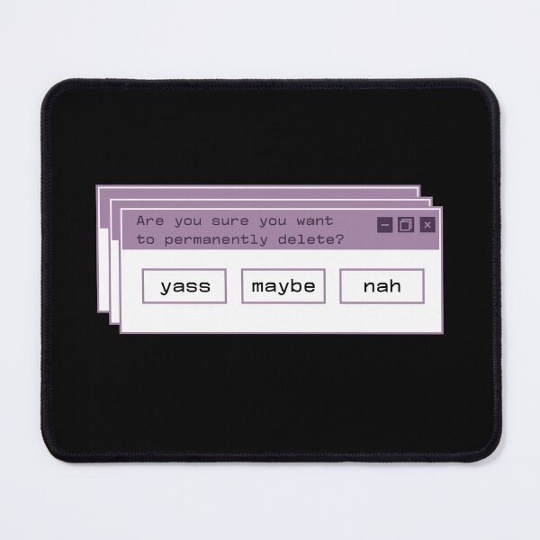 Item preview, Warning Are You Sure You Want To Delete? designed and sold by Kokumber Creations.