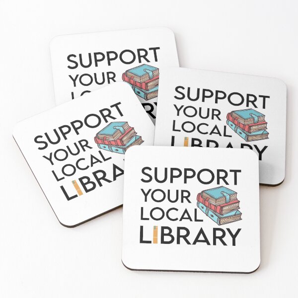Item preview, Support Your Local Library-Library Lover Reader SK designed and sold by andregiftshopzz.