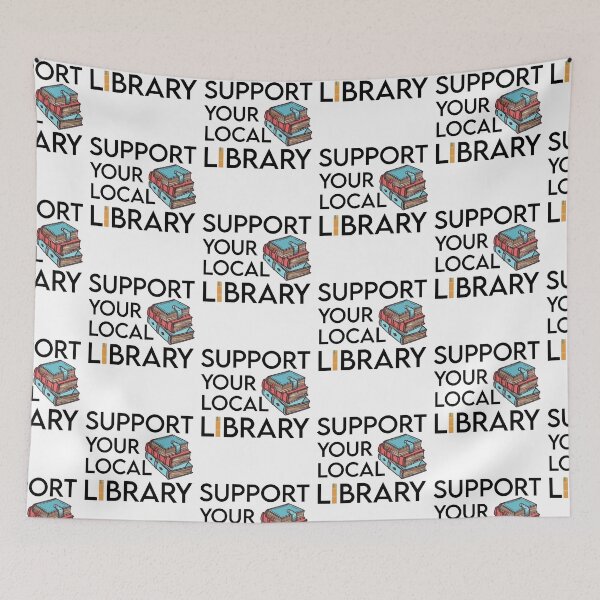 Item preview, Support Your Local Library-Library Lover Reader SK designed and sold by andregiftshopzz.
