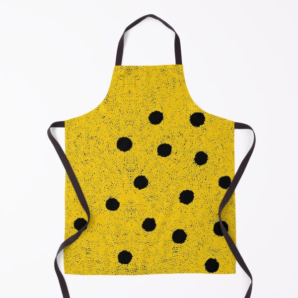 Item preview, Yellow texture polka dots black designed and sold by rupydetequila.
