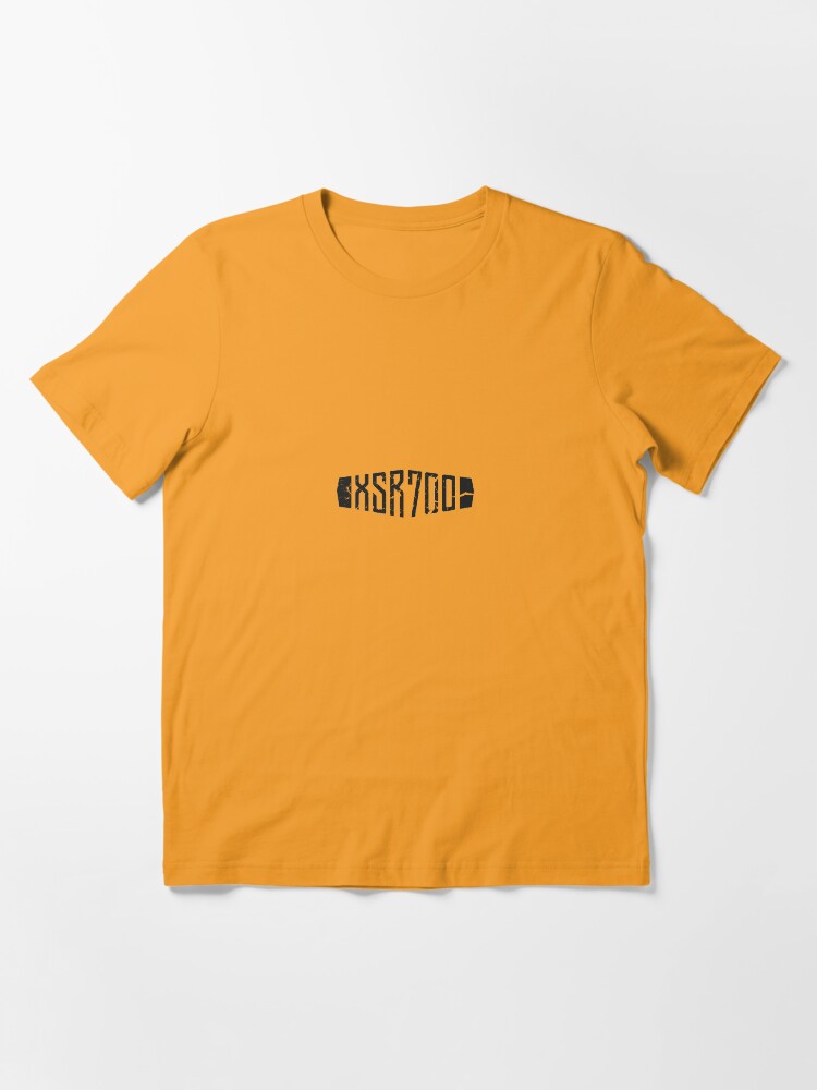 Alternate view of Yamaha XSR700 Yellow 60th Anniversary Distressed Logo Essential T-Shirt