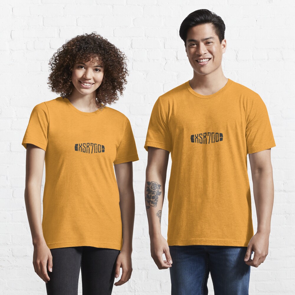 Yamaha XSR700 Yellow 60th Anniversary Distressed Logo Essential T-Shirt