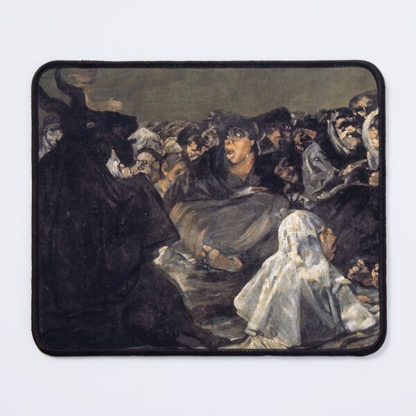 Item preview, Witches' Sabbath (The Great He-Goat) Francisco de Goya, c. 1821 Gothic Fine Art for Halloween designed and sold by CoolArtGeek.