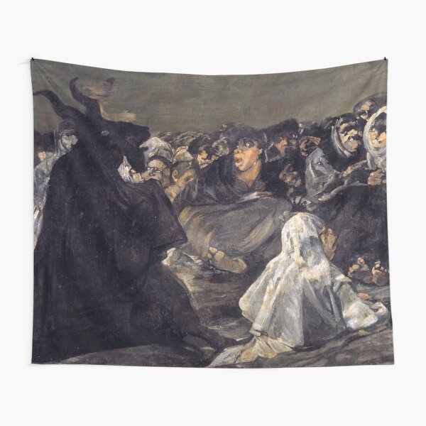 Item preview, Witches' Sabbath (The Great He-Goat) Francisco de Goya, c. 1821 Gothic Fine Art for Halloween designed and sold by CoolArtGeek.