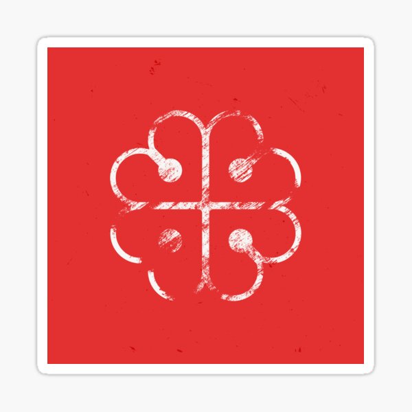 Montreal City - Red Grunge Sticker