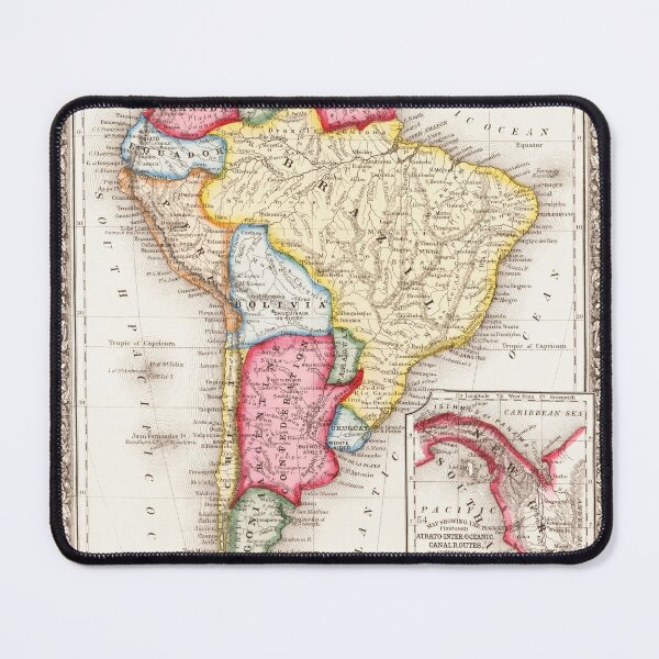 Item preview, Map of South America Political Divisions 1863 designed and sold by BeardedTree.