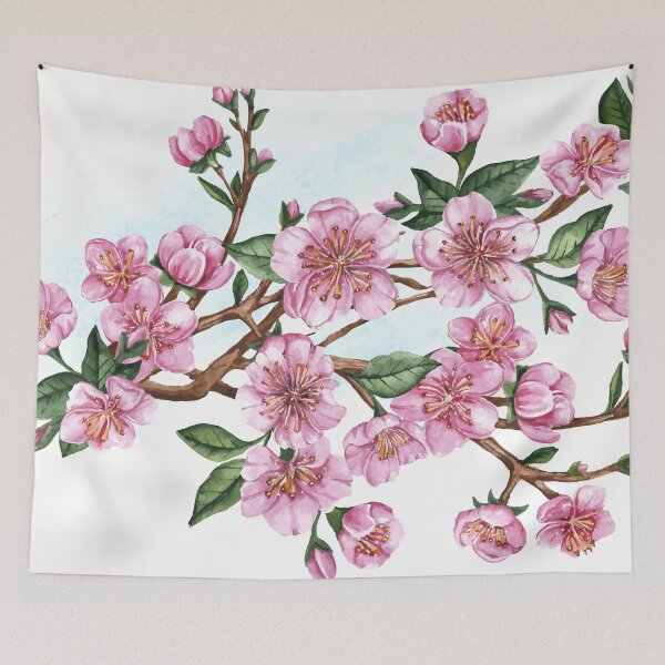 Item preview, Beautiful Japanese Sakura Flower Branch designed and sold by Vector Scout Lab.