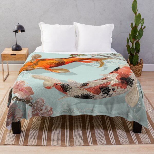 Item preview, Colorful Japanese Koi Fishes designed and sold by Vector Scout Lab.