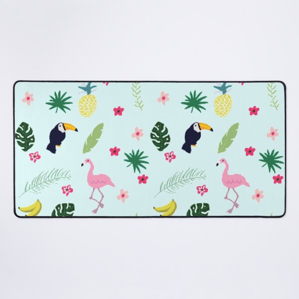Item preview, Tropical pattern with flamingo and toucans  designed and sold by SherriMans.