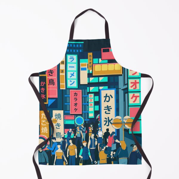 Item preview, Japanese Busy Street At Night designed and sold by Vector Scout Lab.