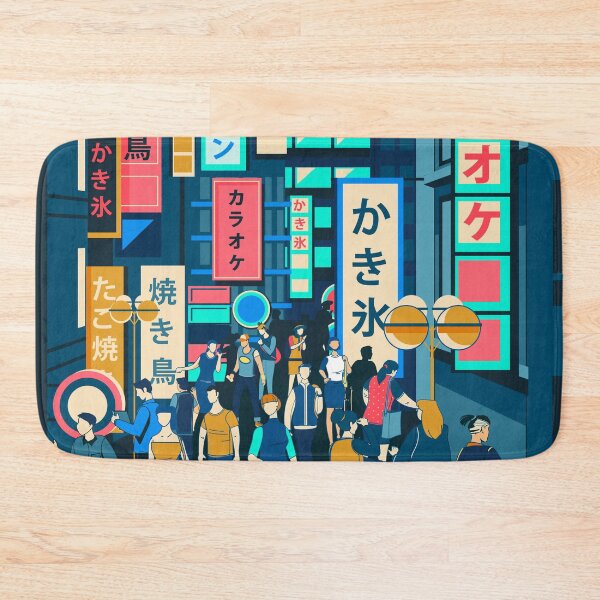 Item preview, Japanese Busy Street At Night designed and sold by Vector Scout Lab.