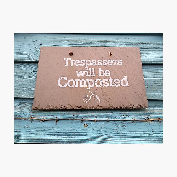 Item preview, Beware of the gardener designed and sold by ColinBoylett.