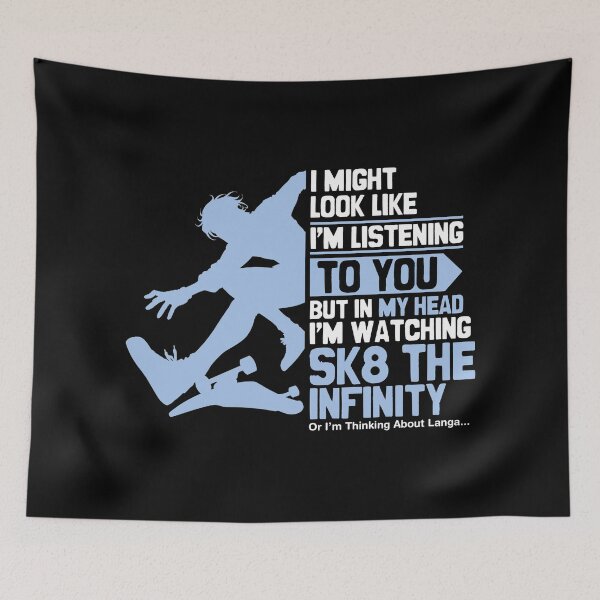 Item preview, I Might Look Like Im Listening To You - Im Watching Sk8TheInfinity designed and sold by The Shonen Spot.