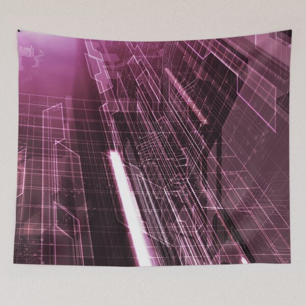 Item preview, Deep Inside Electrical Network Digital Art - Rose Quartz designed and sold by NexusArts.