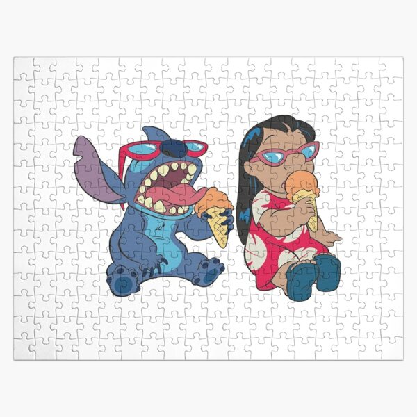 Lilo And Stitch Jigsaw Mock Puzzle  Lilo and stitch, Lilo, Handmade artwork