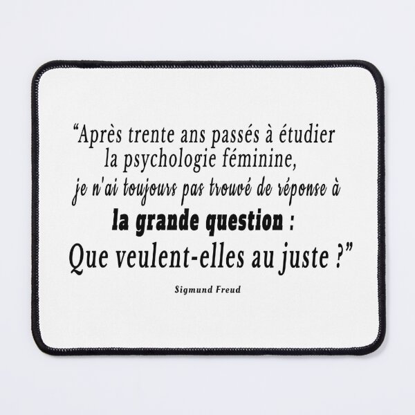 Item preview, funny quote freud psychology woman big question designed and sold by FranceLibre.