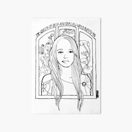 the queen of deep and shallow water/the mermaid queen Art Board Print