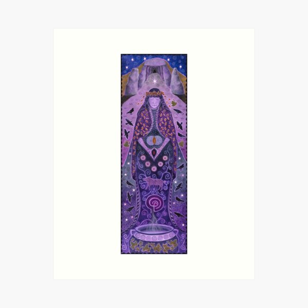 Vista previa del artículo con la obra «Abuela bruja diosa», diseñado y vendido por Painting Dreams.